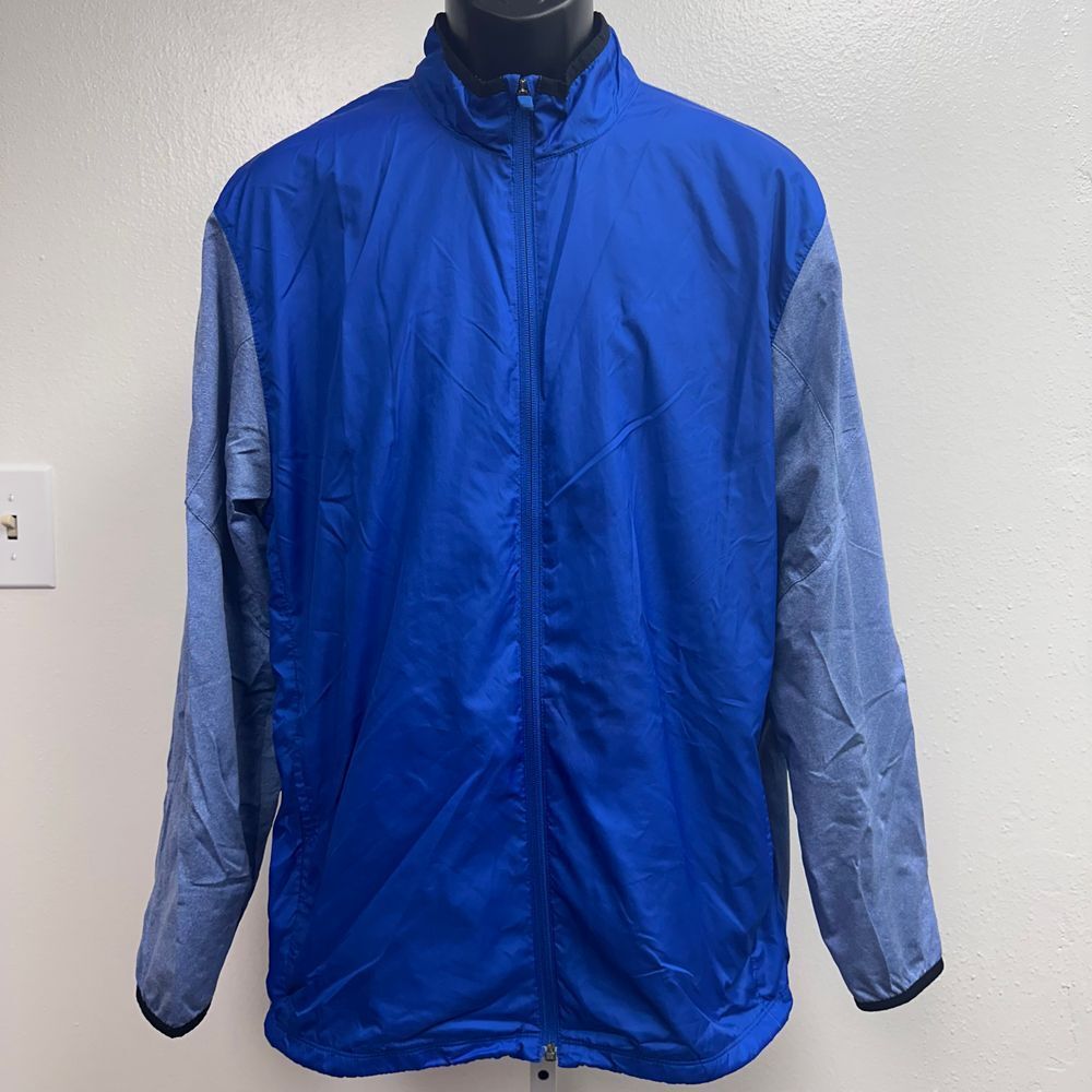Nike Golf Dallas Mavericks NBA Lightweight Windbreaker Jacket Blue Gray L